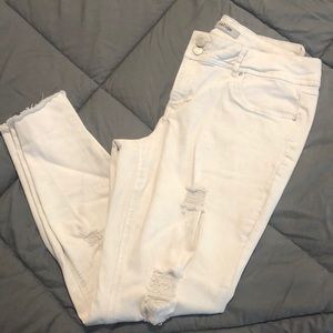 White Refuge Jeans from Charlotte Russe size 14